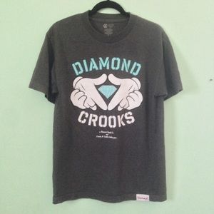 RARE diamonds and crooks gray tee
